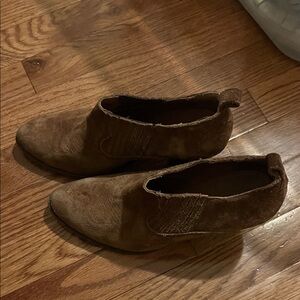 Frye suede leather booties